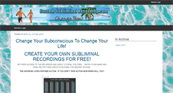 Desktop Screenshot of customsubliminalrecording.com